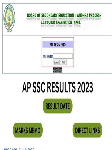 ap 10th class result 2023 check online
